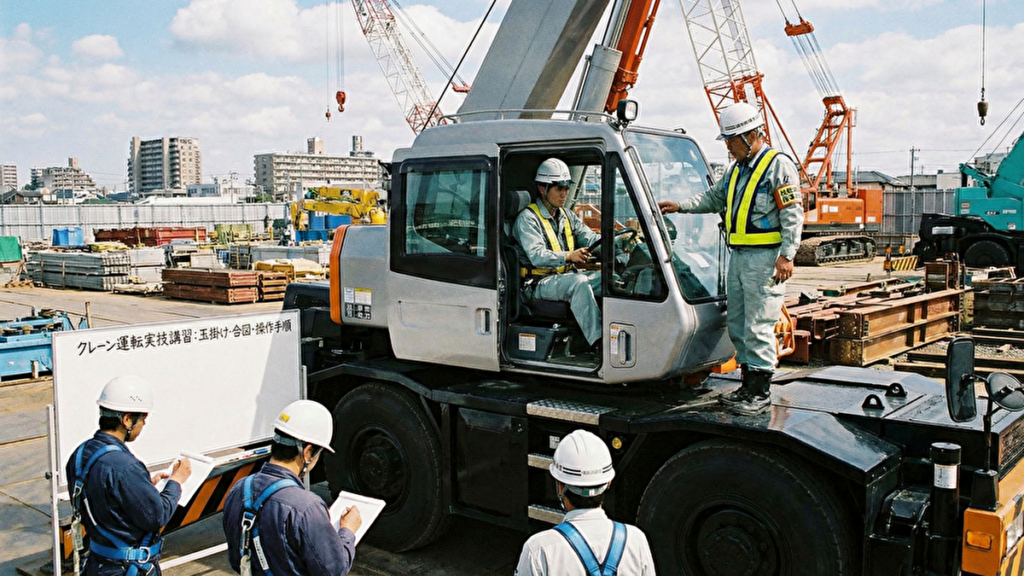 クレーンの講習会の様子