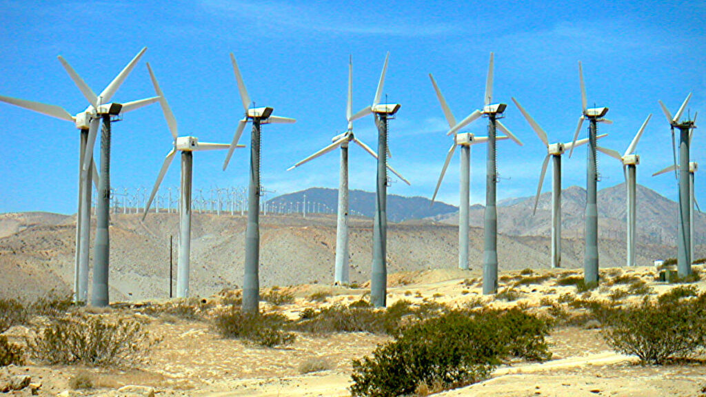 大規模な風力発電施設